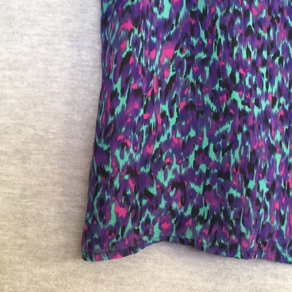 I ❤️ RONSON Cool Spring/Summer Abstract Design Fully Lined Ruffle Fly-Away Top - Picture 8 of 16